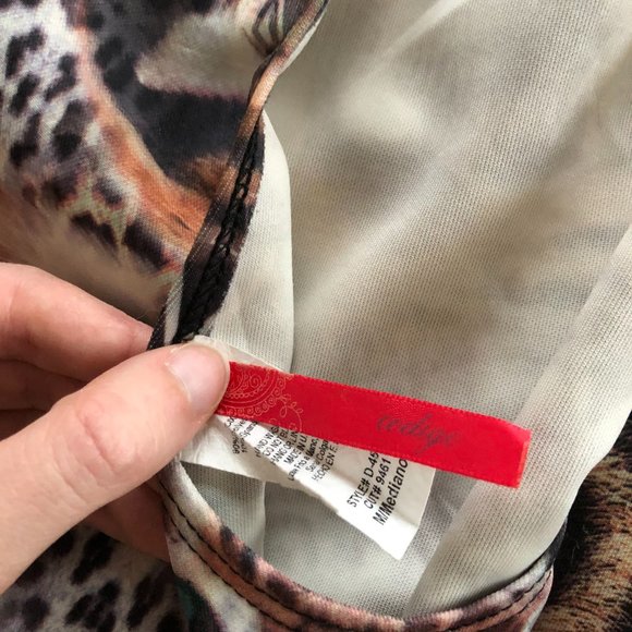 Codigo bodycon tiger graphic dress M - Picture 4 of 6